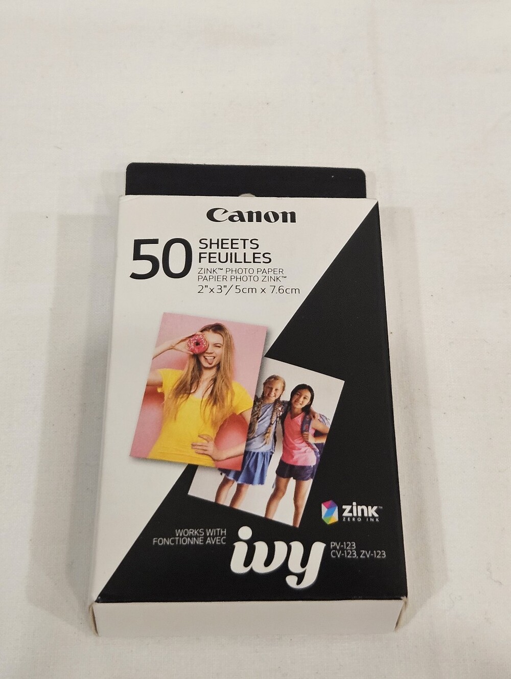 Canon Zink Ivy Photo Paper - 2 x 3 Inches - 50 PACK New